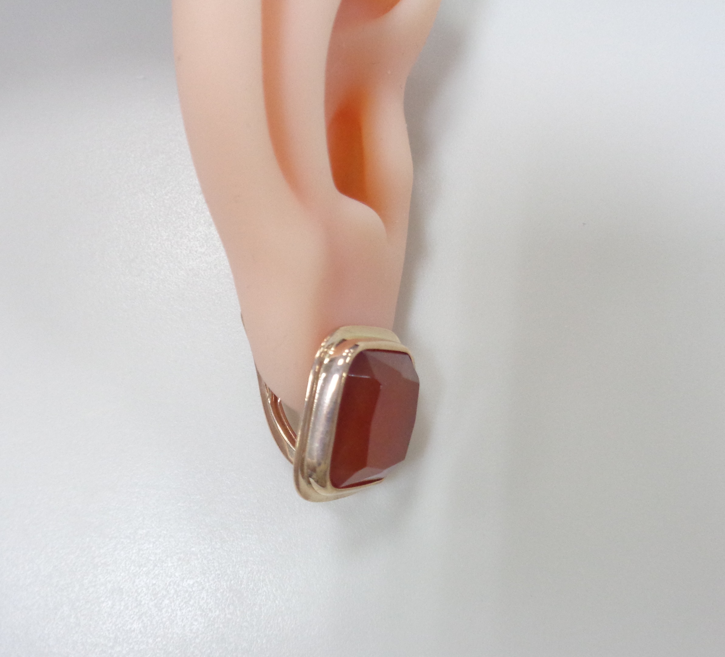 Серебряные серьги с агатами